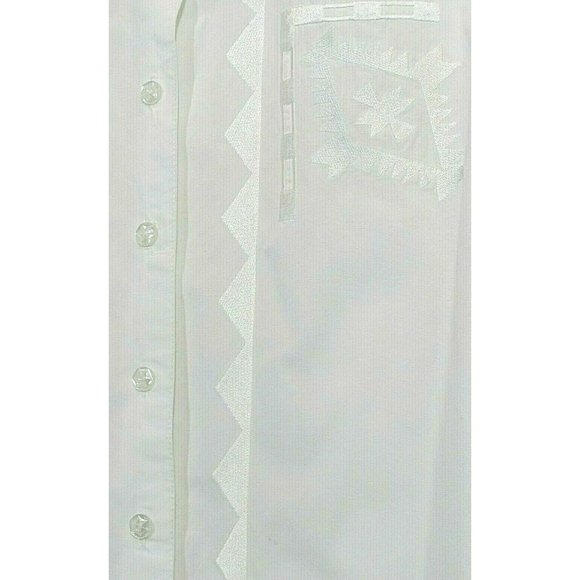 Panhandle Slim Women's Western Rodeo Shirt Southwest Motif Embroidered 2X Few sp - Picture 3 of 8